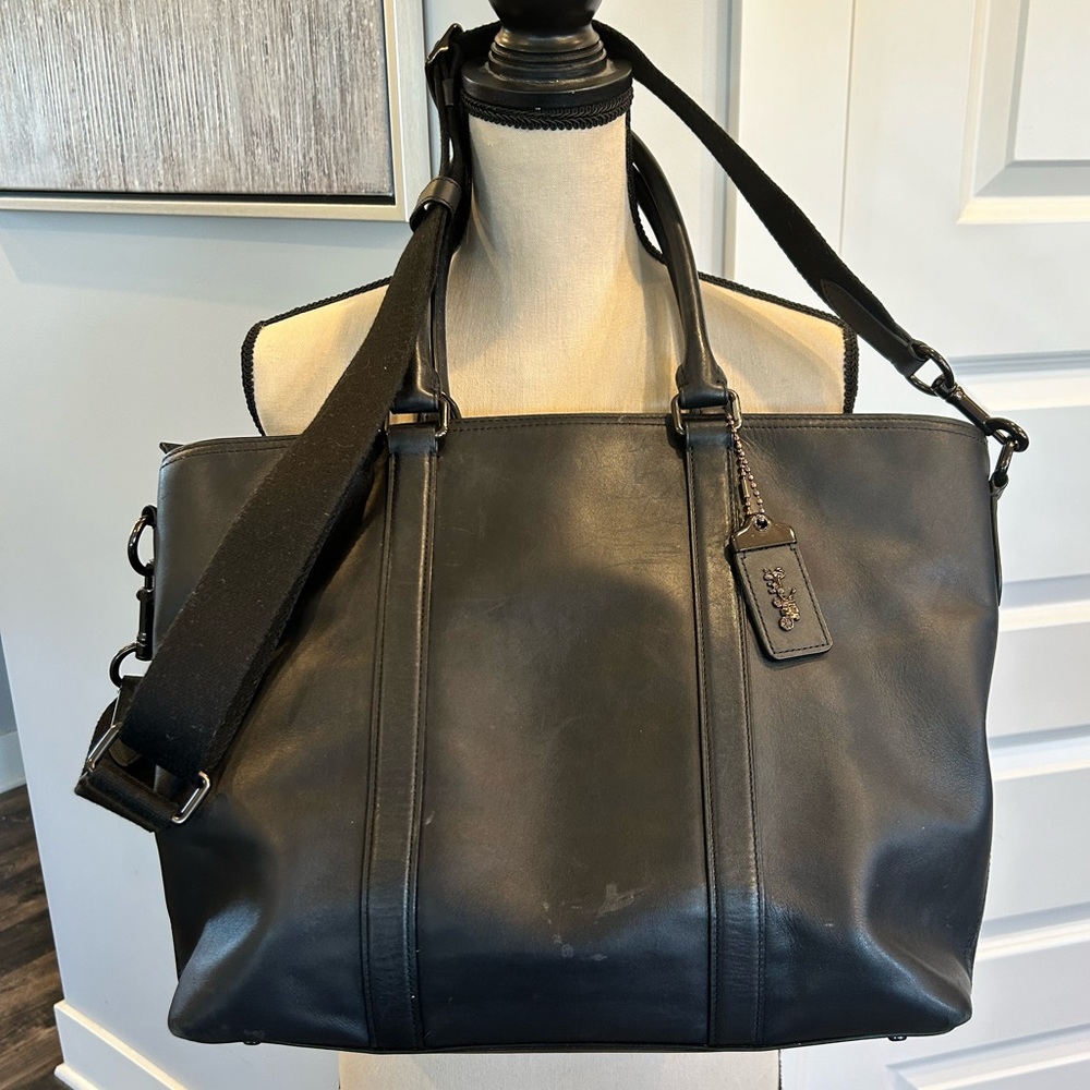 1941 Coach Black Metropolitan Tote